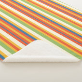 Cute Childs Circus Stripe Sherpa Blanket シェルパブランケット (3/4)