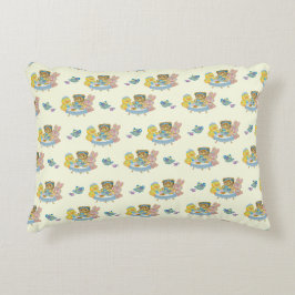 Cute Child's Toy Tea Party Accent Pillow アクセントクッション