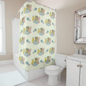 Cute Childs Toy Tea Party Shower Curtain シャワーカーテン (インサイチュ)