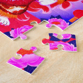 Cute Chinese Lion Dance Jigsaw Puzzle ジグソーパズル (側面)