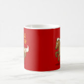 Cute Chinese Zodiac Hprse "Fortune" Red コーヒーマグカップ (中央)