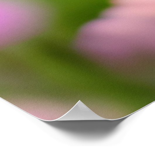 Cute Chipmunk with Flowers ポスター (角)