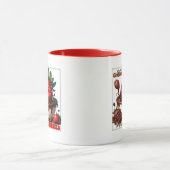 Cute Chocolate strawberry word art  マグカップ (中央)