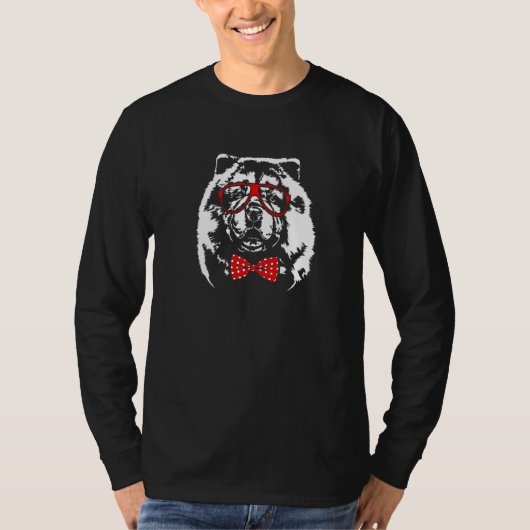Cute Chow Chow mom dog Tシャツ (正面)