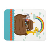 Cute Christian Kids Magnet Bible Story Noah’s Ark マグネット (横)