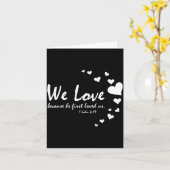 Cute Christian Valentines Day Women Bible Verse He カード (黄色い花)