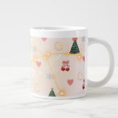 Cute Christmas Aesthetic Mug ジャンボコーヒーマグカップ (右)