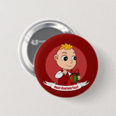 Cute Christmas baby cartoon Button 缶バッジ (正面&裏面)