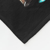 Cute Christmas Baby Highland Cow F Thanksgiving  フリースブランケット (角)