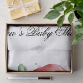 Cute Christmas Bear and Snowflakes Baby Shower 薄葉紙 (ギフト)