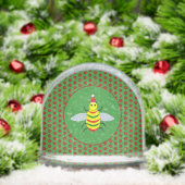 Cute Christmas Bee and Poinsettia Flowers (クリスマス)