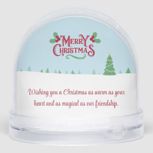 Cute christmas best friends custom photo & message (裏面)