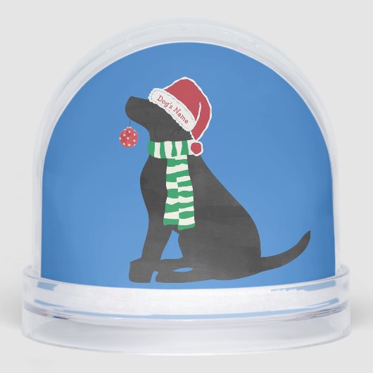 Cute Christmas Black Lab Holiday Custom (正面)