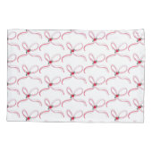 Cute Christmas Bows Reversible Color 枕カバー (裏面)