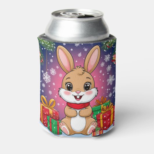 Cute Christmas Bunny 缶クーラー (缶裏面)
