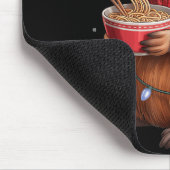 Cute Christmas Capybara With Ramen Bowl Holiday Te マウスパッド (コーナー)