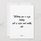 Cute Christmas Cat Holiday Card シーズンカード (裏面)