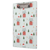 Cute Christmas Cat Pattern – Festive Holiday  クリップボード (左)