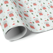 Cute Christmas Cat Pattern – Festive Holiday  ラッピングペーパー (ロールコーナー)