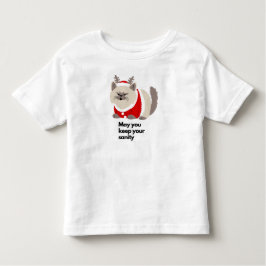 Cute Christmas Cat Toddler T-Shirt Holiday Gift  トドラーTシャツ