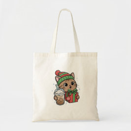 Cute Christmas Cat Tote Bag トートバッグ