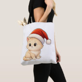 Cute Christmas Cat Tote Bag トートバッグ (クローズアップ)