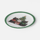 Cute Christmas Cats ペーパープレート (アングル)