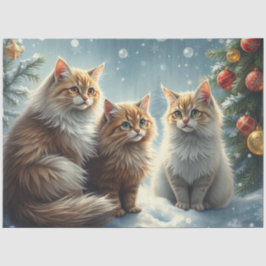 Cute Christmas Cats Tissue Paper 薄葉紙