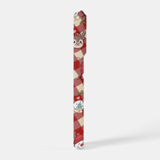 Cute Christmas Characters Phone Case  iPhoneケース (右側面)