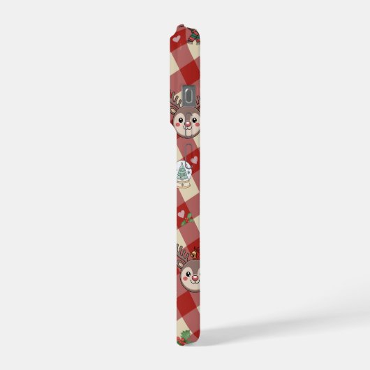 Cute Christmas Characters Phone Case  iPhoneケース (左側面)