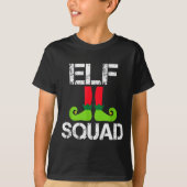 Cute Christmas Cheer Elf Squad Santa's Helper Tシャツ (正面)