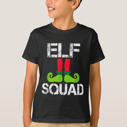 Cute Christmas Cheer Elf Squad Santa's Helper Tシャツ (正面)
