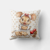 Cute Christmas Chef Mouse クッション (裏面)