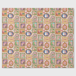 Cute Christmas coquette axolotl wrapping paper  ラッピングペーパー