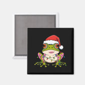 Cute Christmas Coqui Frog _ Holiday Puerto Rican L マグネット (正面/裏面)