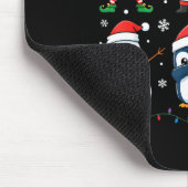 Cute Christmas Dabbing Santa Elf Reindeer Boys Gir マウスパッド (コーナー)