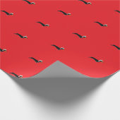 cute christmas dachshund  ラッピングペーパー (角)