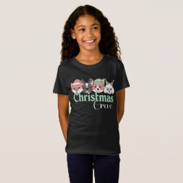 Cute Christmas Dog Crew Tシャツ