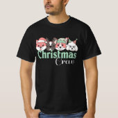 Cute Christmas Dog Crew Tシャツ (正面)