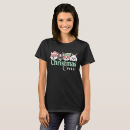 Cute Christmas Dog Crew Tシャツ
