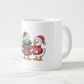 Cute Christmas Ducks Cartoon Art-68105 ジャンボコーヒーマグカップ (正面右)
