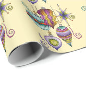 Cute Christmas, Elegant and Fancy Glass Ornaments ラッピングペーパー (ロールコーナー)