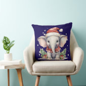 Cute Christmas Elephant クッション (椅子)