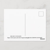 Cute Christmas Farm Animals  ポストカード (裏面)