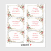 Cute Christmas Frame For Cookies Exchange Party シール (シート)