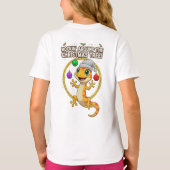 Cute Christmas Gecko – Rockin’ Around the Tree Hol Tシャツ (裏面)