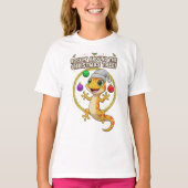 Cute Christmas Gecko – Rockin’ Around the Tree Hol Tシャツ (正面)