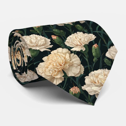 Cute Christmas Gift For Boyfriend Carnation Flower ネクタイ (ロール)