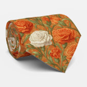 Cute Christmas Gift For Dad Carnation Flower ネクタイ (ロール)