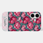Cute Christmas Gift Peony Floral Custom Case-Mate iPhoneケース (裏面 (横))